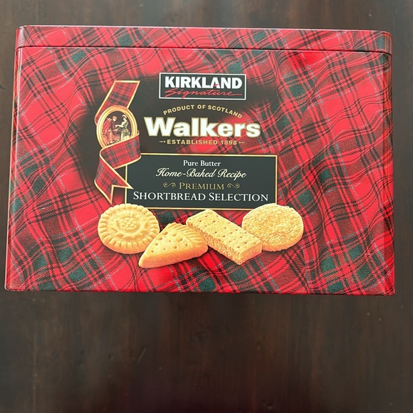 Large Empty Walkers Cookie Tin, Storage Canister for: Pantry Food Crafts & Toys - Picture 4 of 13